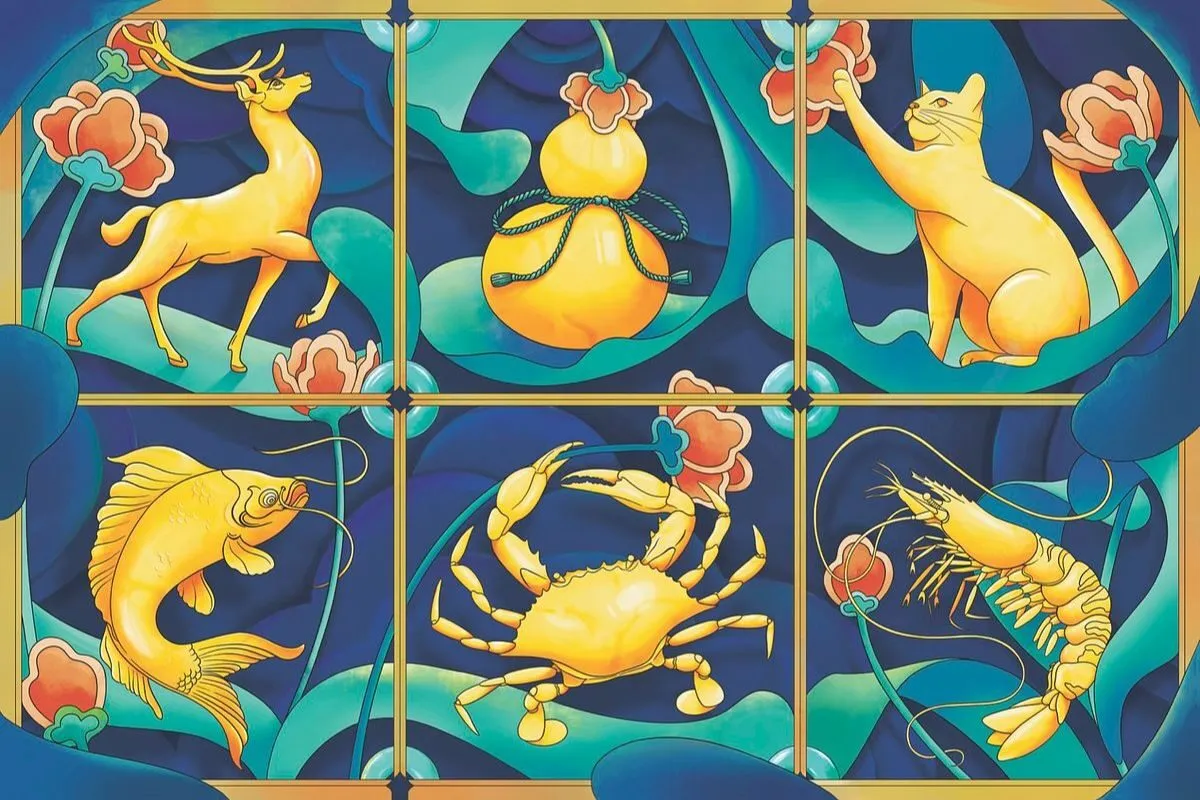 những biến thể khác nhau của bầu cua tôm cá