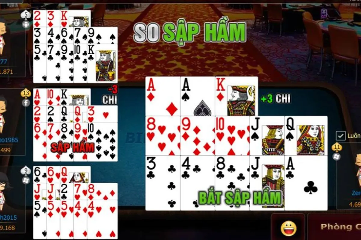 sắp xếp chi trước mạnh hơn chi sau trong mậu binh